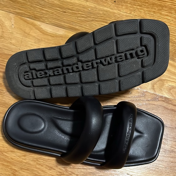 Women’s Alexander Wang Jay Leather Flatform Sandal Sz 40 - Picture 2 of 9